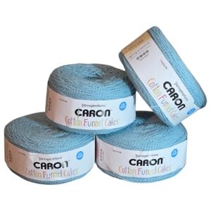 Yarnspirations Caron 100% Cotton Funnel Cakes Light Powder Blue Spring Essential